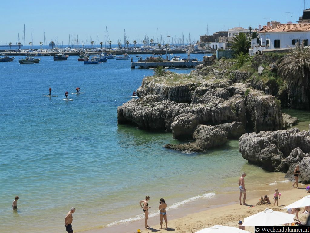 Je kunt in het kalme water bij het strand ook suppen.  Je kunt in Cascais sup-planken huren en er wordt les gegeven in suppen.Tip: De attracties van Cascais.